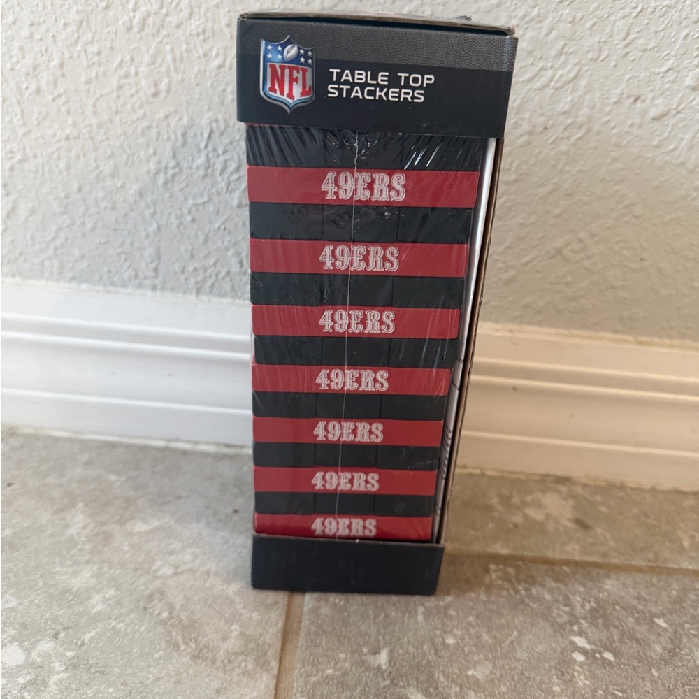 NFL 49ers Table Top Stackers - Red and Black